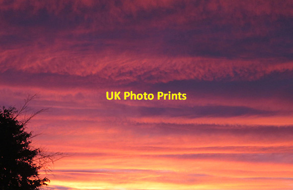 Photo 6"x4" December Sunset Fochabers c2017
