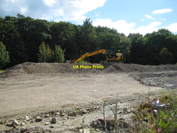 Photo 6"x4" Levelling the site Chilson Common c2017