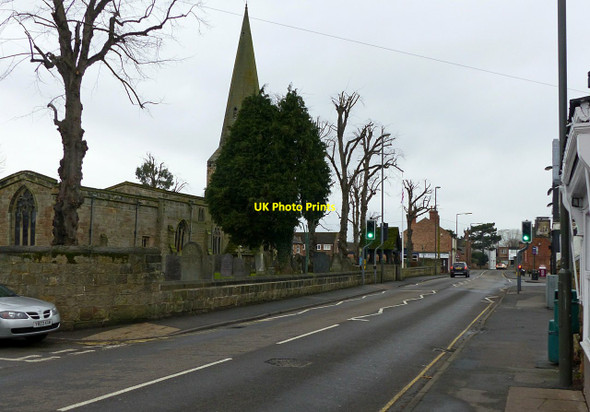Photo 6"x4" Main Street, Breaston with St Michael's Church Breaston c2018