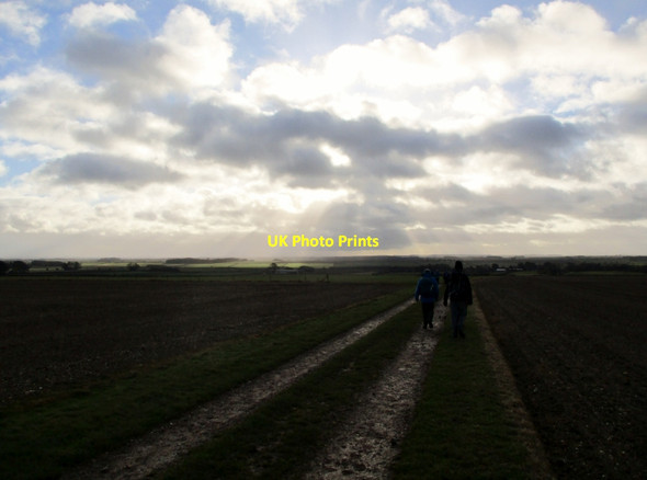 Photo 6"x4" Field  track  and  bridleway  to  North  Dalton North Dalton c2018