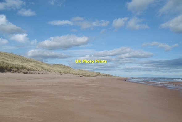 Photo 6"x4" Beach below Blackdog Range Millden c2017