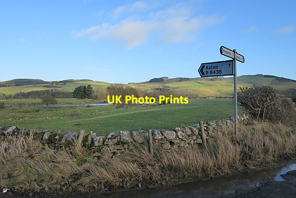 Photo 6"x4" Road Junction Morebattle c2018