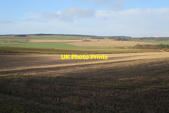 Photo 6"x4" Stubble Field Morebattle c2018