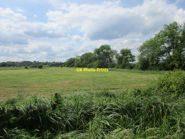 Photo 6"x4" Hay meadow by the Oxford Canal Clifton\/SP4831 c2017