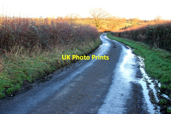 Photo 6"x4" Minor Road to North Barrow Foddington c2017