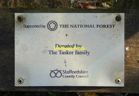 Photo 6"x4" Plaque on the millstream bridge in Alrewas, Staffordshire Overley\/SK1615 c2017