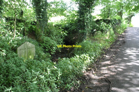 Photo 6"x4" Minor road and stream bed near Lane End House Lawkland Green c2017
