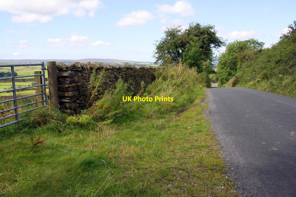 Photo 6"x4" Field gateway opposite covered reservoir, Craven Bank Lane Settle c2017
