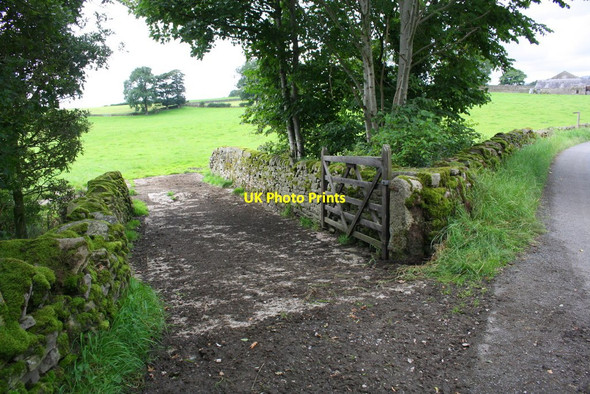 Photo 6"x4" Field entrance over stream at Lawkland Green Farm Lawkland c2017