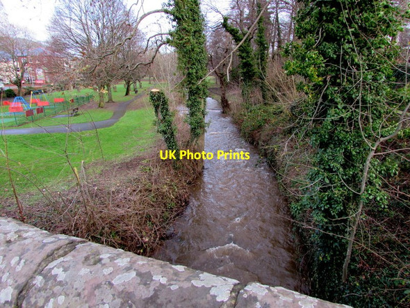 Photo 6"x4" Upstream along the River Gavenny, Abergavenny Abergavenny\/Y Fenni c2017
