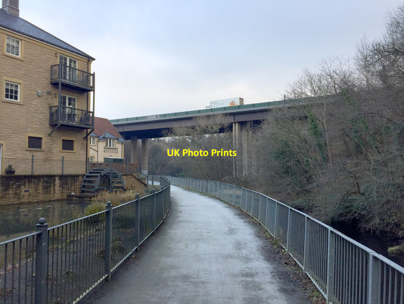 Photo 6"x4" The Water of Leith Walkway approaching the A702 Edinburgh City Bypass Juniper Green c2018