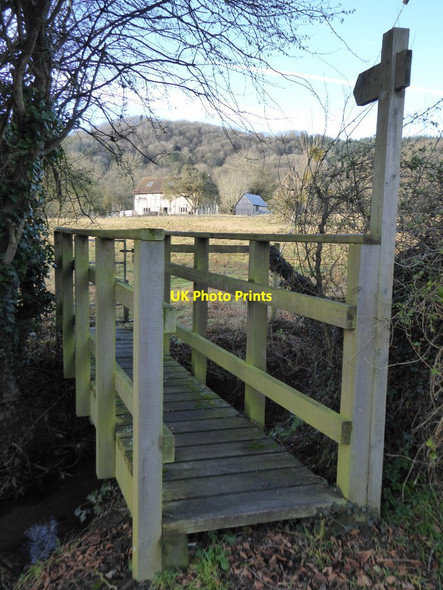 Photo 6"x4" Footbridge in Checkley Checkley\/SO5938 c2018