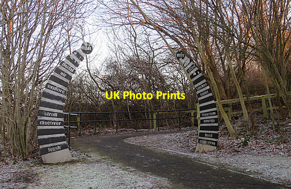 Photo 6"x4" End of Railway Walk Whitecraig\/NT3570 c2018