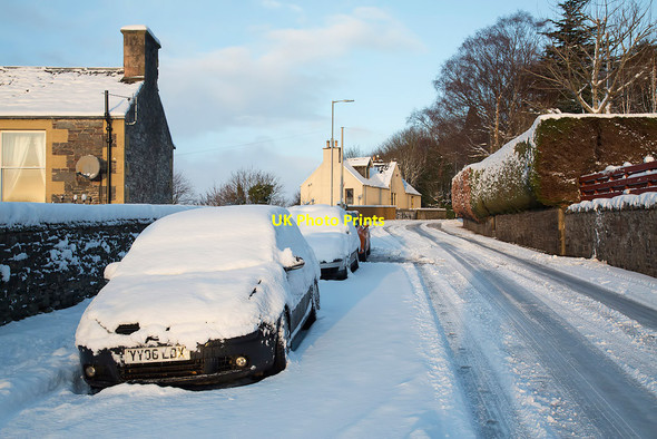 Photo 6"x4" Winter conditions on the High Road, Galashiels Galashiels c2018