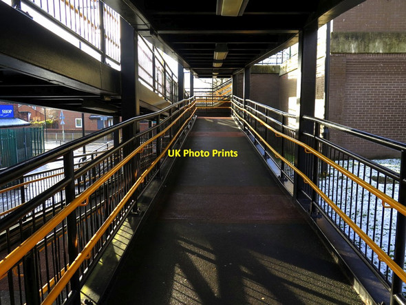 Photo 6"x4" Walkway access to Percy Main Metro Station Meadow Well c2018
