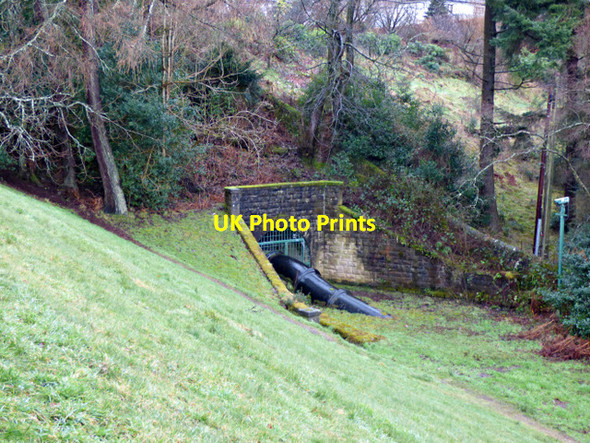 Photo 6"x4" Water pipe at Milngavie reservoirs Milngavie c2018