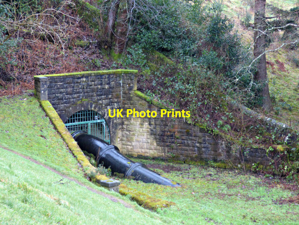 Photo 6"x4" Water pipe at Milngavie reservoirs Milngavie c2018 P1