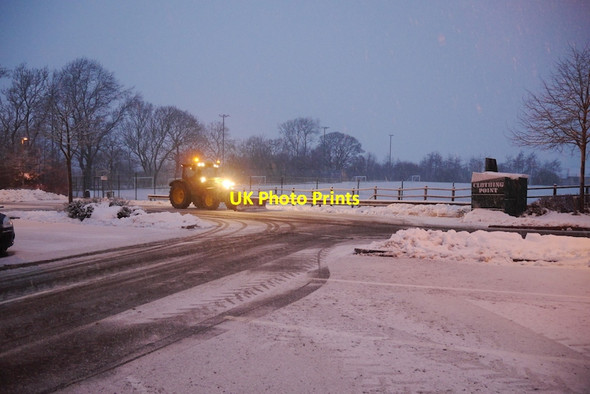 Photo 6"x4" Snow clearance, Dunblane High School Dunblane c2018
