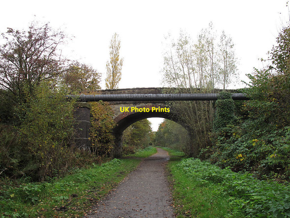 Photo 6"x4" Torkington Lane bridge Marple c2016