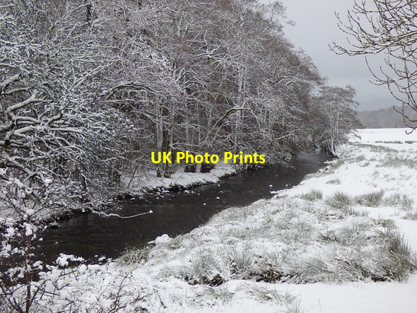 Photo 6"x4" Kip Water in the snow Inverkip c2017