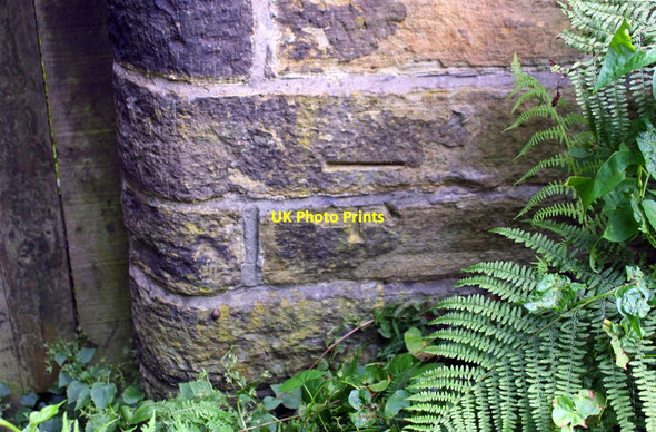 Photo 6"x4" Benchmark on #15 Parkside Grove Shipley\/SE1437 c2017
