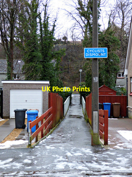 Photo 6"x4" Footbridge to Waterside Street Largs\/NS2059 c2017