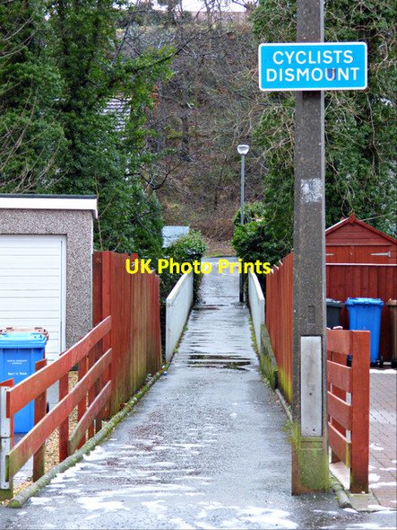 Photo 6"x4" Footbridge to Waterside Street Largs\/NS2059 c2017 P1
