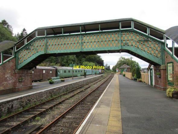 Photo 6"x4" Footbridge at Okehampton Station Okehampton c2017