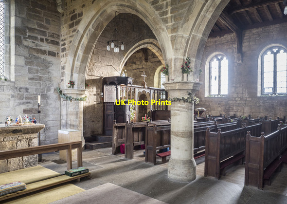 Photo 6"x4" St Cuthbert, Crayke - Interior Crayke c2017