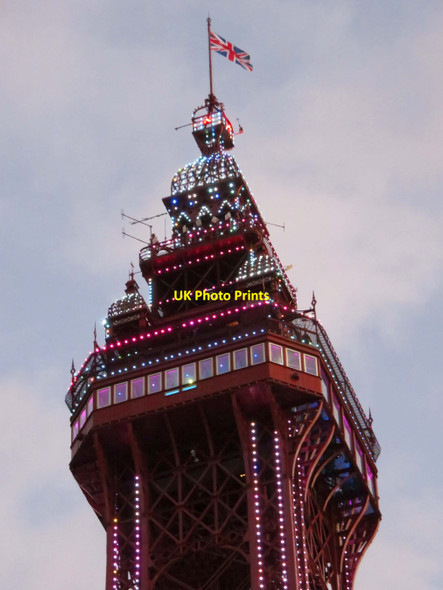 Photo 6"x4" The top of Blackpool Tower Blackpool\/SD3136 c2017