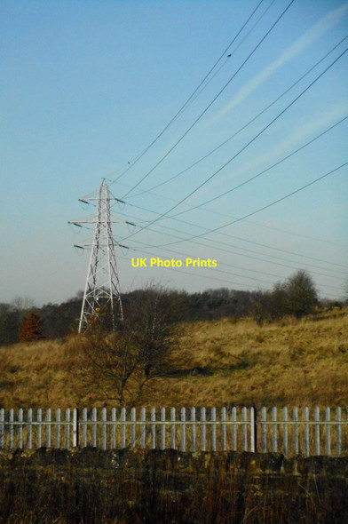 Photo 6"x4" Electricity pylon Barrhead c2018
