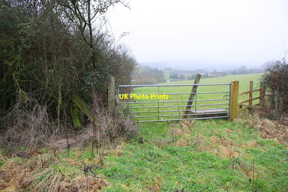 Photo 6"x4" Field gateway from Station Road (B4027) Bletchingdon c2018