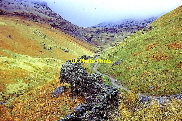 Photo 6"x4" Grasmere to Helvellyn Town Head\/NY3309 c1965