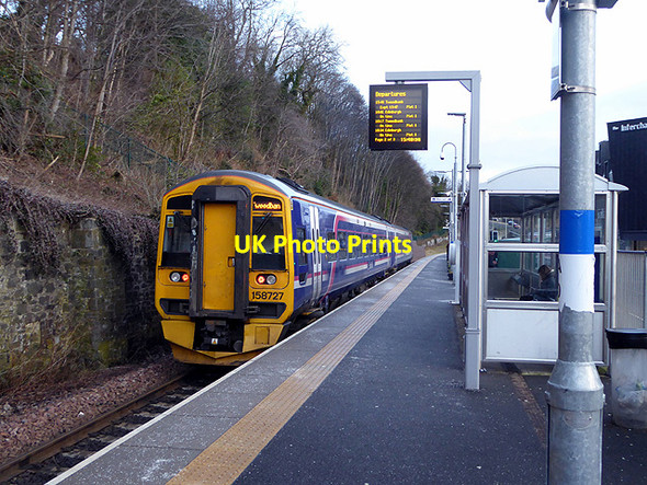 Photo 6"x4" A Tweedbank bound train departing from Galashiels station Galashiels c2018