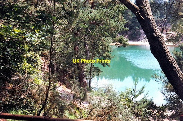 Photo 6"x4" The Blue Pool Wareham Furzebrook c1988