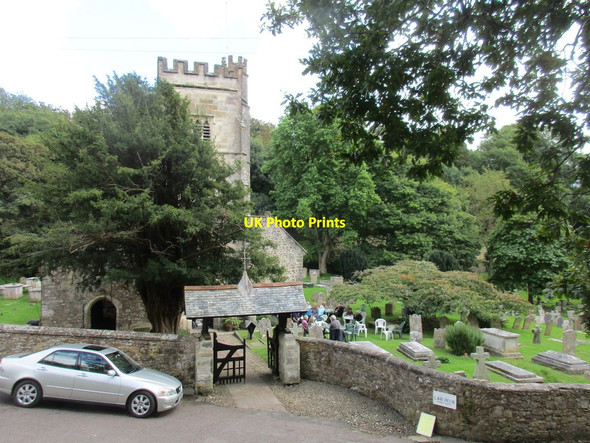Photo 6"x4" Afternoon Tea in the churchyard, Salcombe Regis Sidmouth c2017