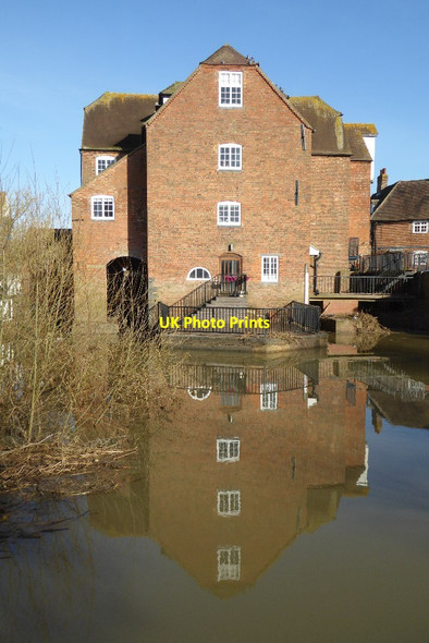 Photo 6"x4" Abbey Mill reflected in the Mill Avon Tewkesbury c2018