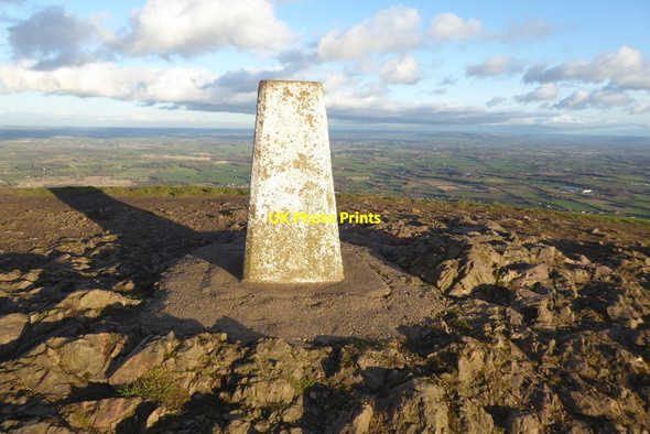 Photo 6"x4" Trig point on the Worcestershire Beacon Great Malvern c2018