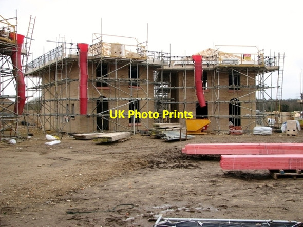 Photo 6"x4" New houses under construction in St George's Park Loddon c2018