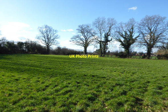 Photo 6"x4" Field beside a dismantled railway Pembridge c2018
