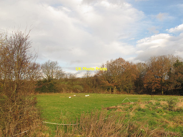 Photo 6"x4" Field with horse jumps Park Gate\/SE2311 c2016