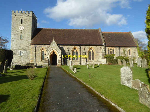 Photo 6"x4" Titley church Burcher c2018