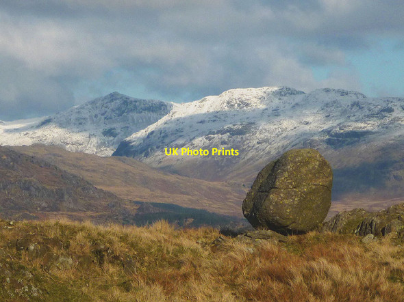 Photo 6"x4" Perched boulder, Stickle Pike Broughton Mills c2018
