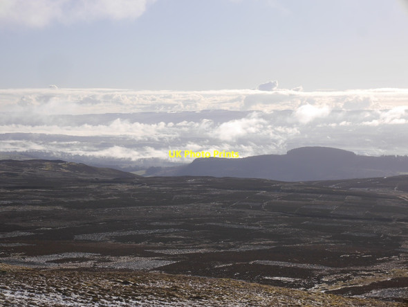 Photo 6"x4" Moorland below Stonefield Hill Monzie\/NN8725 c2018