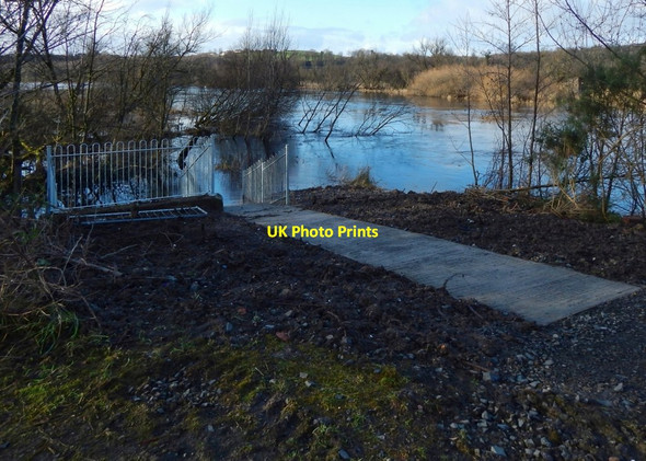 Photo 6"x4" SUDS pond outflow Dumbarton c2018