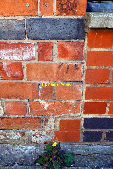 Photo 6"x4" Part of benchmark on #1 Chandos Street Leicester c2017