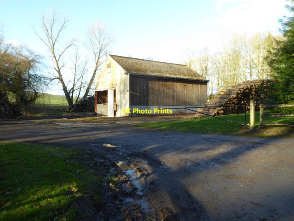 Photo 6"x4" A barn and timber stacks Nextend c2018