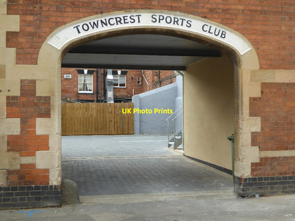 Photo 6"x4" Entrance to the former Towncrest Sports Club Tewkesbury c2017