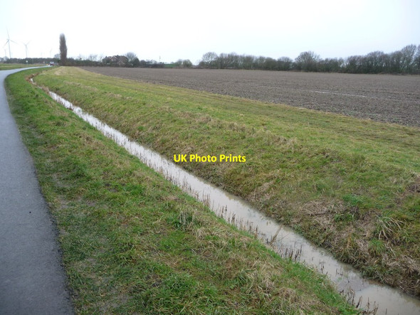 Photo 6"x4" Drain on the north side of Bellasize Lane Greenoak c2018