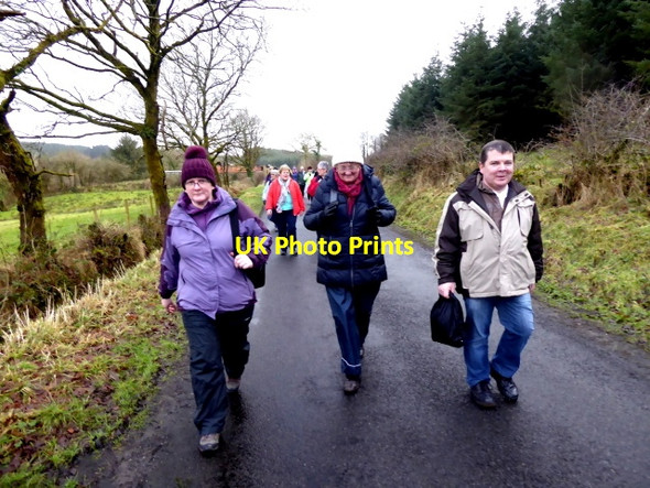 Photo 6"x4" First Omagh Church Walking Group, Mullaghfad Knockatallan c2018